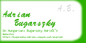 adrian bugarszky business card